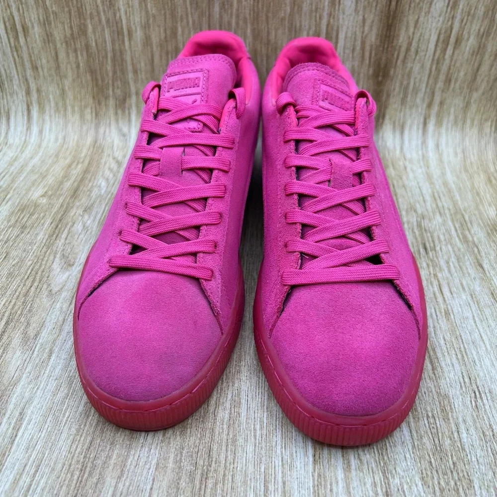 Puma Suede Emboss Sneakers Men's Size 10 Iced Fluo Beetroot Purple 361881-01